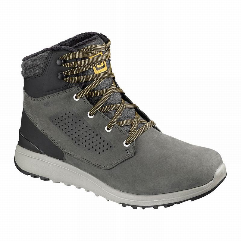 Botas De Invierno Salomon Hombre Kaki - Salomon Argentina UTILITY CLIMASALOMON™ IMPERMEABLE ,608543-